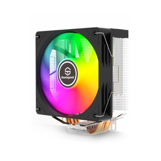 Harga pabrik tiga warna tetap Warna OEM/ODM Komputer CPU Cooler 4 Heatpipe Pendingin CPU untuk Intel 1150/1200/1366/1700 AMD4/AMD5