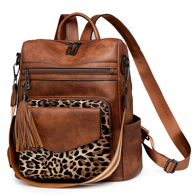 Damen PU-Leder Rucksack Wasserdicht Lässige Laptop-Tasche Schultasche für Damen for sale at factory direct price