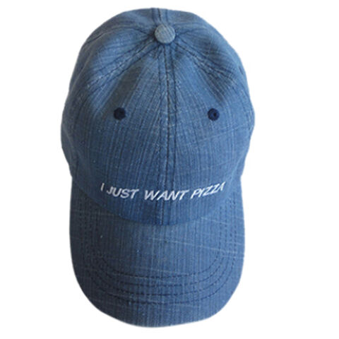 Casquette de baseball brodée en denim, meilleures ventes et prix économique