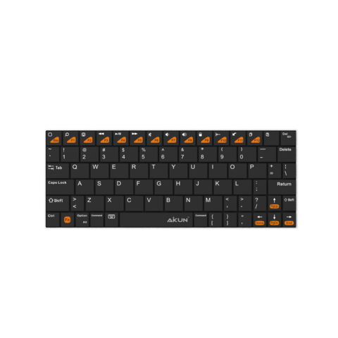 Teclado Recarregável 5.0 Bluetooth Sem Fio Ultra Fino com Estrutura Tipo Tesoura para casa