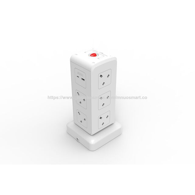 Multiprise Tour 10 Prises avec 4 Ports USB MNUO | Protection contre Surcharge et Enfants | Organisateur de Bureau Compact pour Maison/Bureau for sale at factory direct price