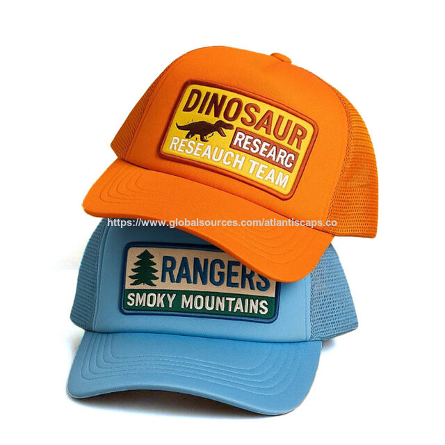 Individuelle Souvenir-Trucker-Mütze für Abenteuerparks | Mesh-Kappe mit Dinosaurierforschung & Nationalpark-Thema, Großhandel, Private-Label-Artikel for sale at factory direct price