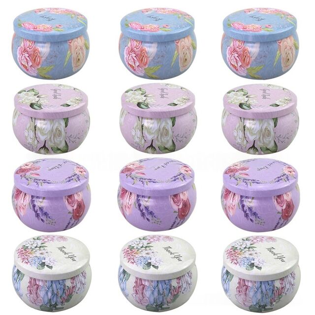 Customizable Soy Wax Travel Candle Tin Portable Mini Soy Candle Jar for Travel & Gift Set for sale at factory direct price