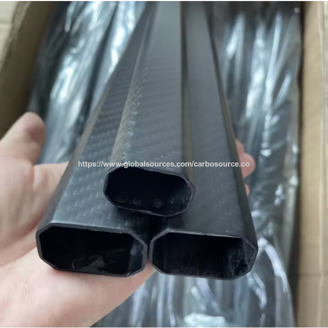 Tubo Octogonal de Fibra de Carbono 3K Completo de 30x20/30x30mm, Comprimento de 500mm 550mm 1000mm 1400mm - Alta Resistência para Drones e Modelismo