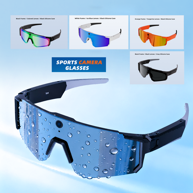 Bestseller MCL TECH AI-Smartglasses, ausgestattet mit 8MP-Kamera, Outdoor-Fahrrad-Smartglasses, lange Akkulaufzeit, UV-Schutz