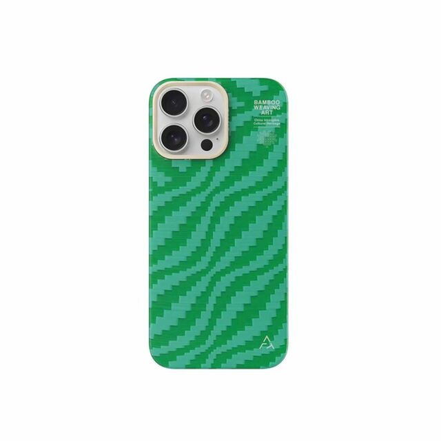 Bestseller NEU China Grüne Aramidfaser Kevlar Stoßfest mit MagSafe, extrem robustes Material, Handyhülle für iPhone 16 Pro for sale at factory direct price