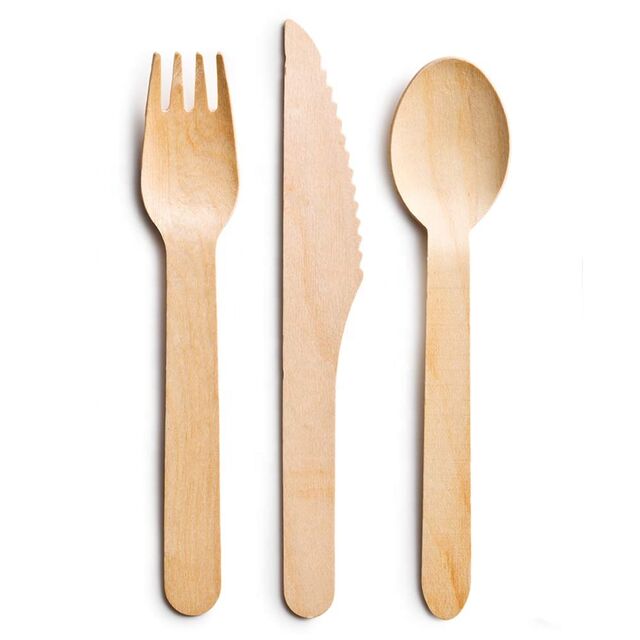 Cucharas de madera desechables grandes biodegradables para picnic de alta calidad, 160 mm for sale at factory direct price