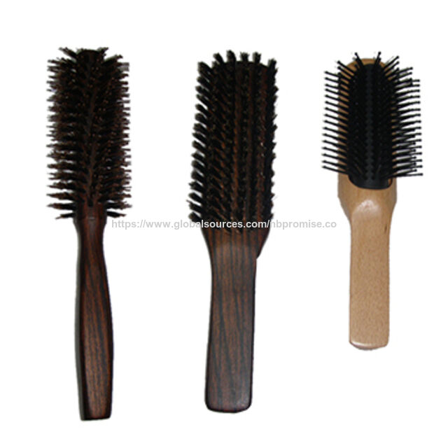 Cepillo de madera con acabado de ébano 2026, cepillos para el cabello