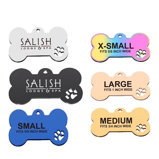 Étiquette à Suspendre en Acier Inoxydable avec Logo Personnalisé, Impression de Griffe Creuse, Plaque en Forme d'Os pour Chien, Métal Vierge DIY, Étiquette Anti-Perte pour Animaux de Compagnie
