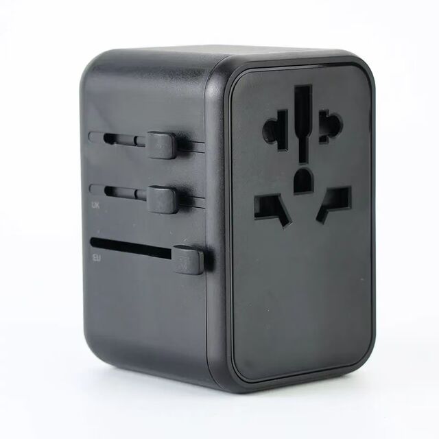 محول سفر عالمي للشحن السريع GaN PD بقوة 65 واط مع مقابس EU US UK AU، USB وType-C، من المصنع مباشرة للسوق العالمية for sale at factory direct price