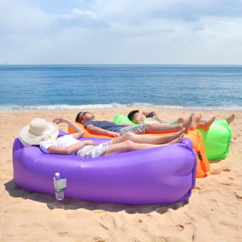 Neues tragbares aufblasbares Bett Schlafsack Couch Lounger Outdoor aufblasbarer Luftsessel Sofa für Strand Camping - Direkt ab Werk for sale at factory direct price