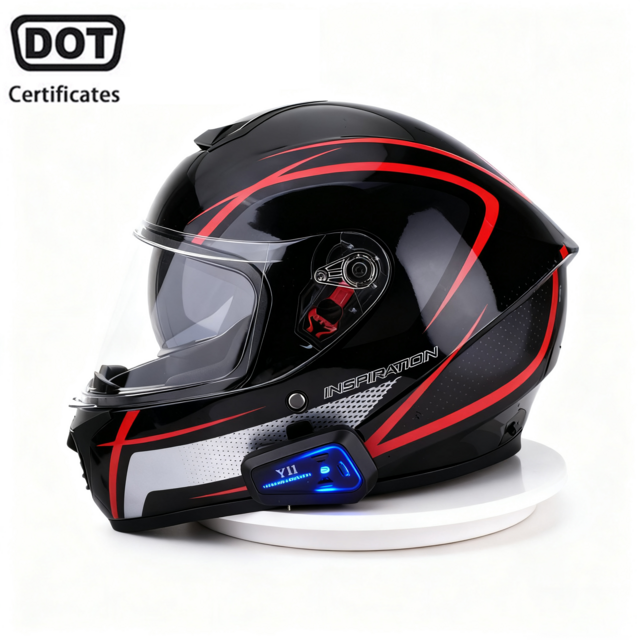 Casques de Moto Intégraux en ABS de Haute Qualité en Gros, Homologués DOT, Noir Intégral Toutes Saisons Double Visière pour Go Karting/Scooter for sale at factory direct price