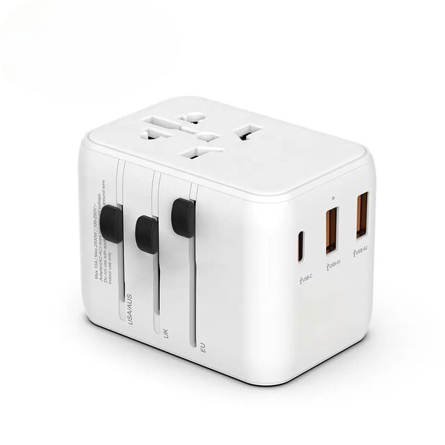 Adaptateur de Voyage USB Compact Haut de Gamme avec Prise, Câble Rétractable Type-C, Adaptateur Mural de Charge Rapide for sale at factory direct price