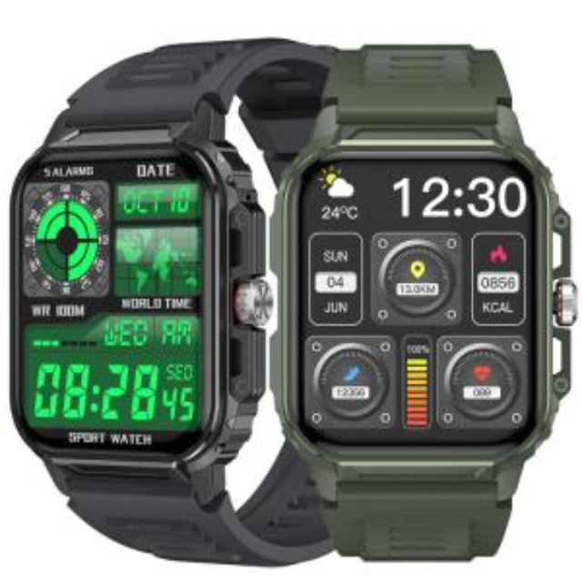 Smartwatch mit 1,85 Zoll HD-Vollbild, IP67 wasserdicht, Smart Fitness Armband mit Herzfrequenzmessung
