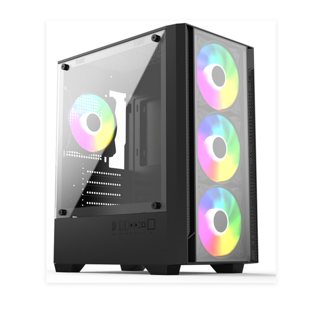 Gabinete para PC com Vidro Temperado Duplo, Micro-ATX/Mini-ITX, Refrigeração Líquida de 240mm for sale at factory direct price
