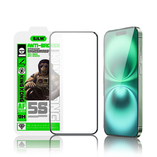 Venta al por mayor directa de fábrica de vidrio templado King Kong de alta gama para iPhone 17 promax, protector de pantalla anti-rotura