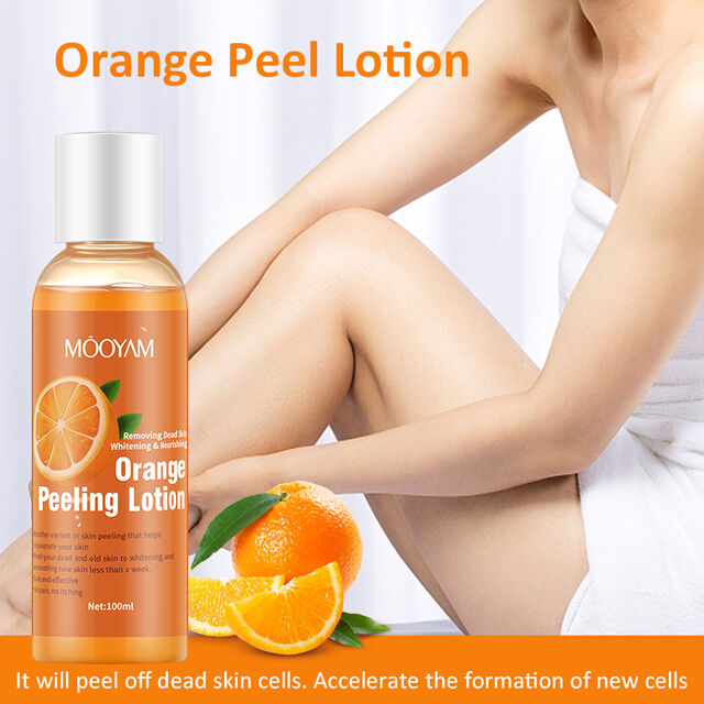 MooYAM Orange Peeling Lotion for All Skin Types Body Whitening Lightening with Dead Skin Removal Beauty Personal Care Product for sale at factory direct price