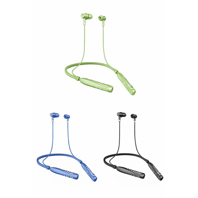 Casques tour de cou Bluetooth, casque sans fil version 5.0, batterie 200 mAh - NON DESTINÉ À LA VENTE