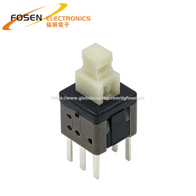 Herstellerlieferung Mini 6-Pin Selbstverriegelnder Drucktastenschalter für Audiogeräte PB-22E06-6PIN for sale at factory direct price