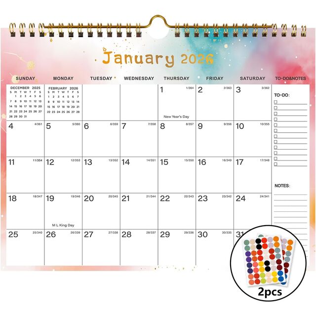 Calendrier Mural 2026-2027 - Comprend Janvier 2026 à Juin 2027, Calendrier Mural Papier 18 Mois 11 x 8,5 Pouces. Papier Épais. for sale at factory direct price