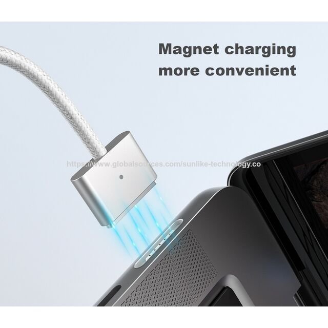 USB C to Magsafe 3 Cable PD 140W fast charging LED Indicator show the real charging state cable for Macbook ODM OEM for sale at factory direct price