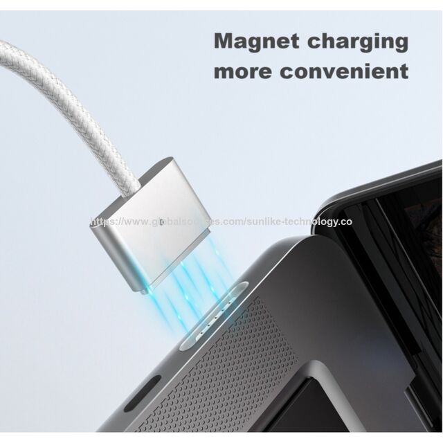 USB C to Magsafe 3 cable, PD 140W fast charging, LED indicator design, more magnetic function for sale at factory direct price