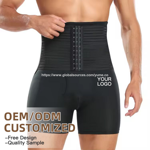 Bragas Moldeadoras con Acolchado para Levantar Glúteos de Hombre, Moldeador Corporal con Control de Abdomen, Pantalones Cortos Moldeadores Desmontables de Cintura Alta for sale at factory direct price