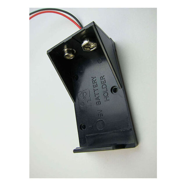 Support de pile pour 1 pile PP3 ou 9V. Produit par une usine certifiée ISO 9001. Variété de terminaux au choix.