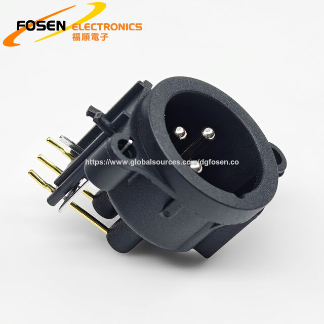 Connecteur Jack XLR 3 broches pour microphone et haut-parleur, connecteurs de panneau XLR FS-006