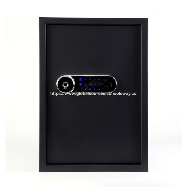 Caixa de Segurança de Aço de Fábrica com Fechadura Eletrônica e Chave Opcional, Caixa de Segurança Personalizada para Segurança Residencial ou Comercial for sale at factory direct price