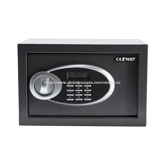 Cofre Digital de Aço para Dinheiro, Pequena Caixa de Segurança Doméstica com Senha e Chave for sale at factory direct price