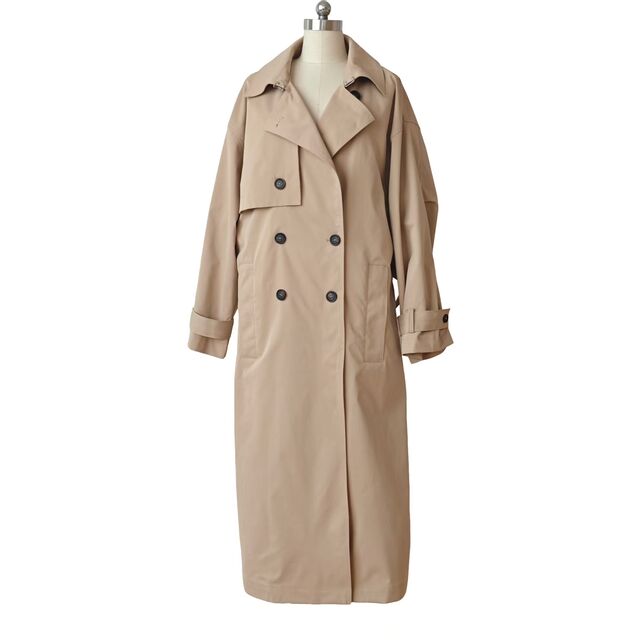 Trench-coat long taille haute pour femme, idéal pour les voyages et les occasions spéciales for sale at factory direct price