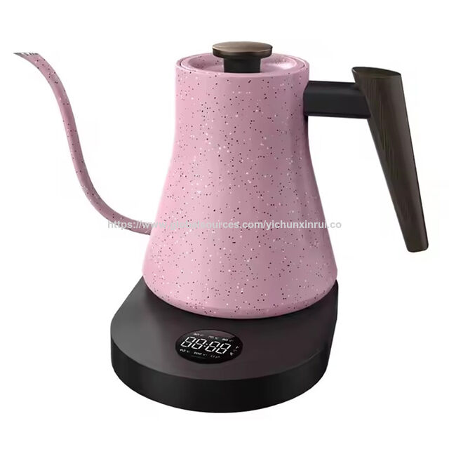China Hochwertiger Elektro-Wasserkocher für Haushalt & Küche, 0.8L, 1000W, Temperaturregelung, Edelstahl #304 mit Touchpanel for sale at factory direct price