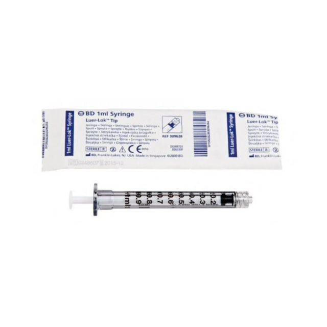 حقنة BD 1 مل لوير لوك، للاستخدام مرة واحدة، معقمة، علبة من 100 for sale at factory direct price