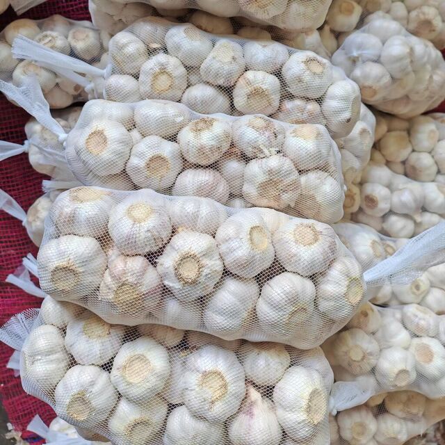 Frische Reine Weiße Knoblauchknollen | Premium Bio-Knoblauch Direkt vom Bauernhof | Ideal zum Kochen, Würzen & Lebensmittelverarbeitung for sale at factory direct price