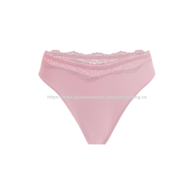 Weicher Spitzen-Tanga-Slip für Damen, Damen-Spitzen-Tanga, hautfreundliche, weiche und atmungsaktive Dreiecks-Slips, OEM/ODM-Bekleidungsfabrik
