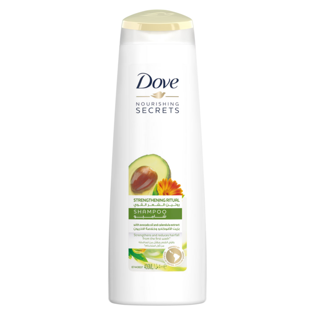 Dove Ritual Shampoo Fortalecedor (com Óleo de Abacate, Para Cabelos Mais Fortes, 250 ml, Pacote com 6)