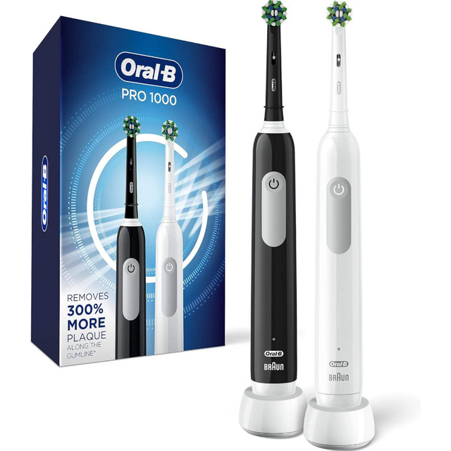 Cepillo de Dientes Eléctrico Recargable Oral-B Pro 1000 Negro con Sensor de Presión, Cepillo de Dientes Eléctrico Recargable Serie Oral-B IO 10