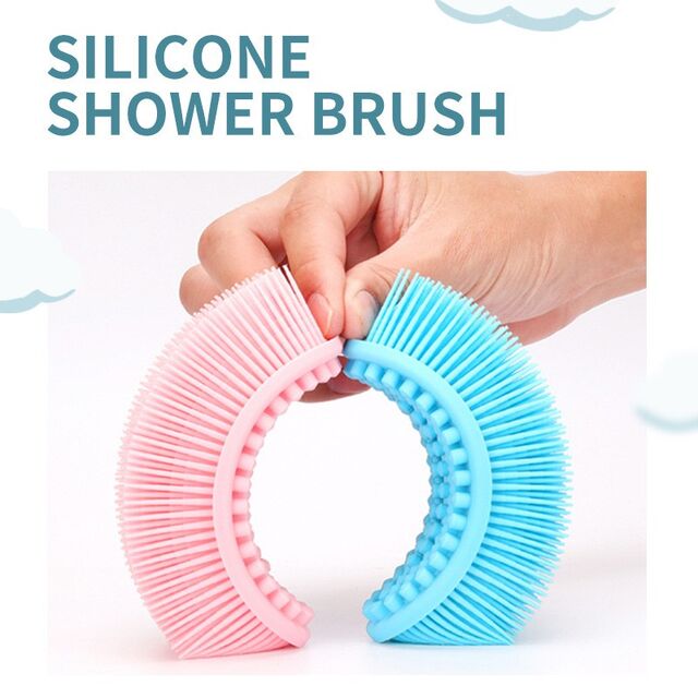 Brosse de bain en silicone de massage en gros, brosse de bain en silicone facile à nettoyer, brosse nettoyante pour le visage en silicone souple for sale at factory direct price