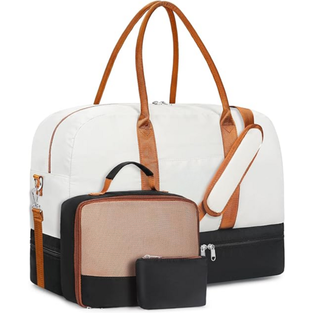 duluth trading company weekender travel tote canvas bag Trolley Bag Large Overnight Tote Bags Heritage Canvas Weekend Travel Tote  Red ONESIZE Duluth Trading Company