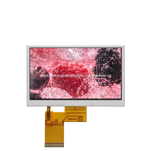 Panel de Pantalla TFT LCD Industrial de 4.3 Pulgadas 480x272 SC7283 con Interfaz RGB, Alta Fiabilidad y Certificado