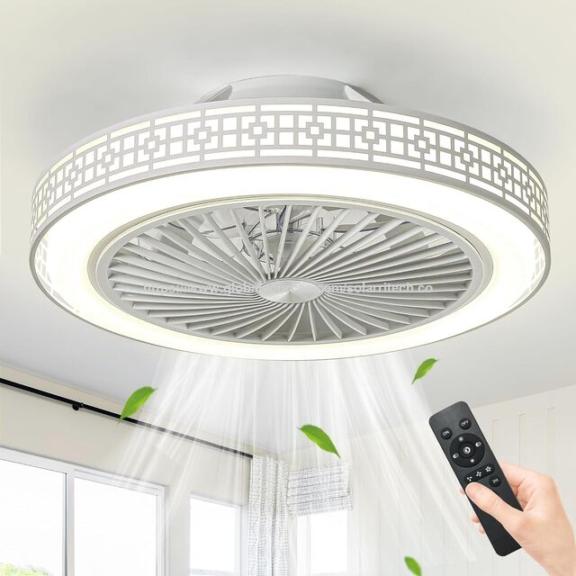 Ventilador de Techo LED con Luz, El Más Vendido, Fácil Instalación, Viento Potente, Regulable en 3 Colores