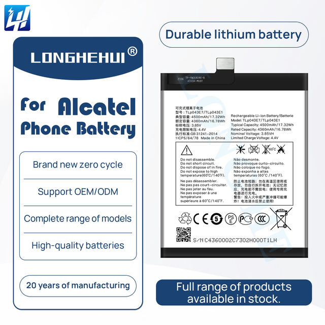 100% Gesundheits-Handybatterie für Alcatel RevvI 4, TCL 20E, A30, TCL 505, T509K, T507D, TCL 408, One Touch Pixi 4, Pixi 4 4034, 4034F, Pop 4 for sale at factory direct price