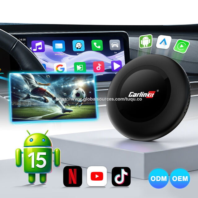 Carlinkit Tbox Ultra3 Android 15 Carplay لاسلكي 5G قرص الجدول الزمني صندوق الذكاء الاصطناعي دونجل CarPlay صندوق وسائط متعددة CarPlay لكأس العالم for sale at factory direct price