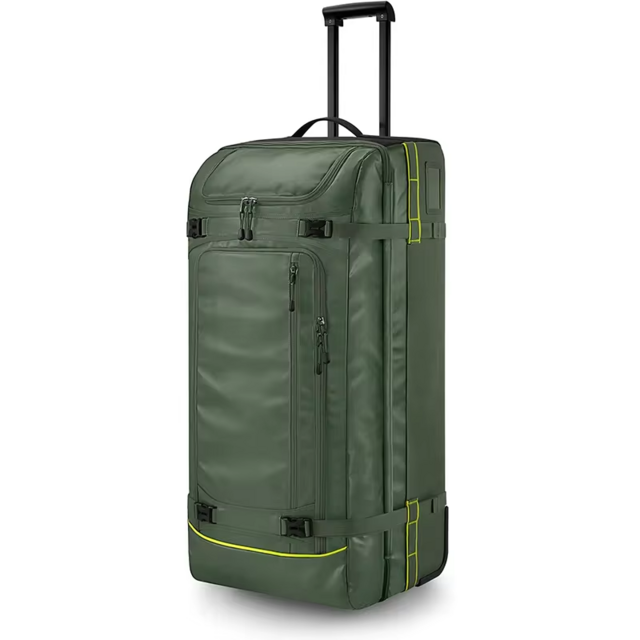 Wholesale price Waterproof Soft Roller Camping Trolley Luggage Duffel Rolling Wheeled Gym Sports Duffle Travel Bag with Wheels