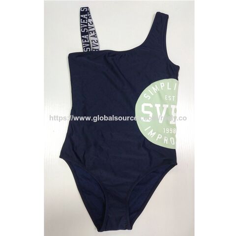 Neuer einteiliger Badeanzug für Mädchen mit einem Schulterträger, Monokini für Mädchen mit verstellbaren Trägern, individuelles Schnitt- und Nähdesign for sale at factory direct price