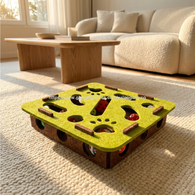 Caja de Rompecabezas Whack-A-Mole con Bolas Giratorias Integradas, Estimula el Instinto de Caza del Gato for sale at factory direct price