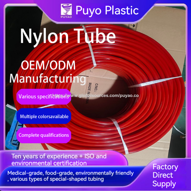 PA12 Nylonrohr PA11 Hochdruck-Nylon-Luftschlauch Neues Material Nylon-Ölschlauch Anti-Tieftemperatur- und Anti-Verschleiß-Bremsluftschlauch