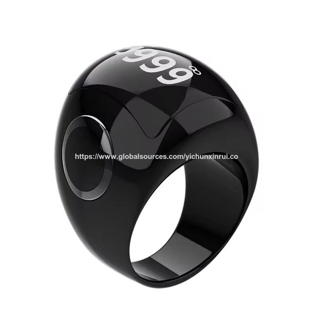 Tasbeeh Ring Counter XR709 Ceramic With Charging Case Muslim Gift Eid Ramadan APP Control Zikr Ring for sale at factory direct price