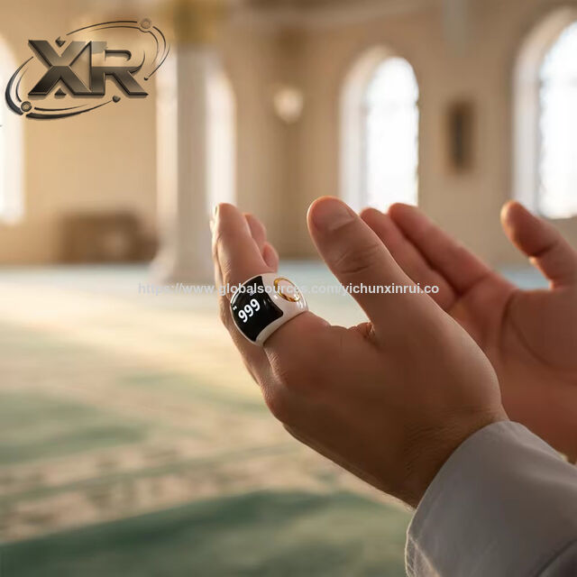 Eid Ramadan Muslim Gift App Control Smart Tasbih Zikr Ring Muslim Plastic Electronic Smart Ring for sale at factory direct price